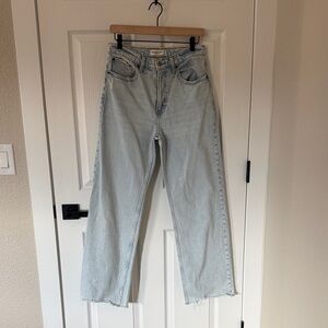 Abercrombie & Fitch Light Wash Straight Leg Jeans
